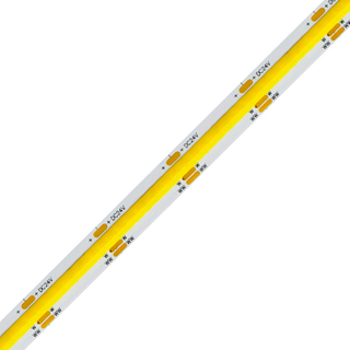 Justerbar CCT F&auml;rg 2700K-6500K 10mm PCB Prickfri 608leds/m Ra90 12V 24V COB LED Strip Light 