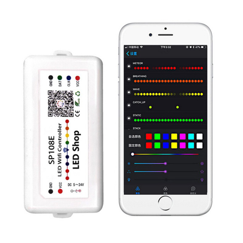 Controller LED WiFi SP108E per il colore dei sogni digitali indirizzabili Digital RGB LED LIGHT