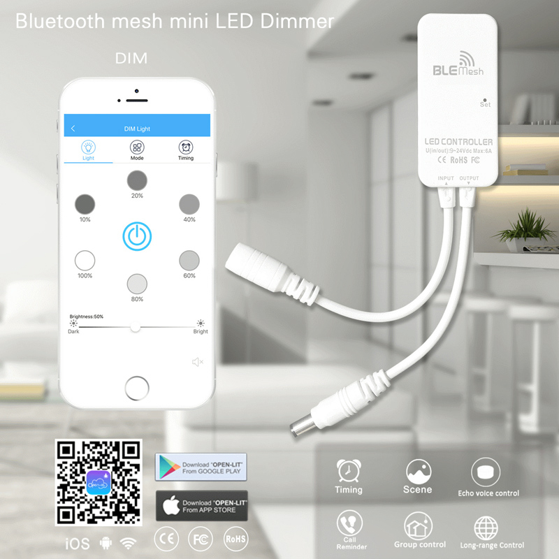 Il controller Mini WiFi LED funziona con Alexa per Strip LED flessibile 