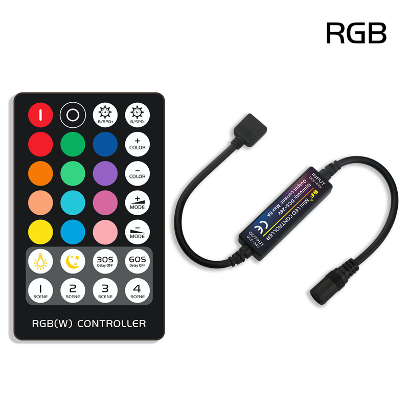 RF 24Key Remote Controller for Dimming RGB RGBW CCT LED Strip Lights