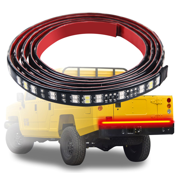 60  'Dubbele rij waterdichte LED Flexibele striptruck Tailgate Light voor trailer, SUV en sleepvoertuig