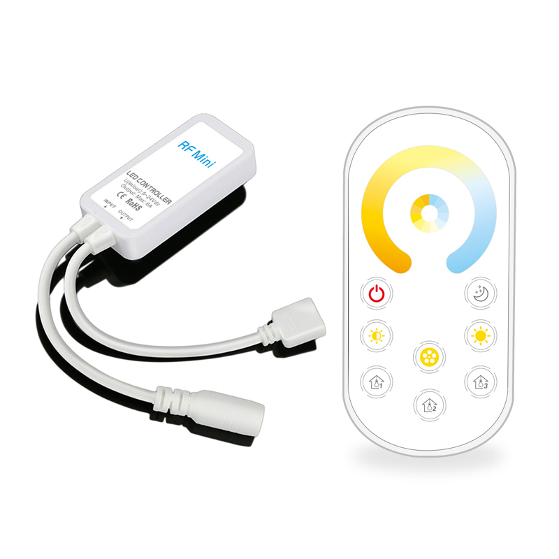 Dimmable RGB RGBW CCT LED Strip Lights RF Touch Controller