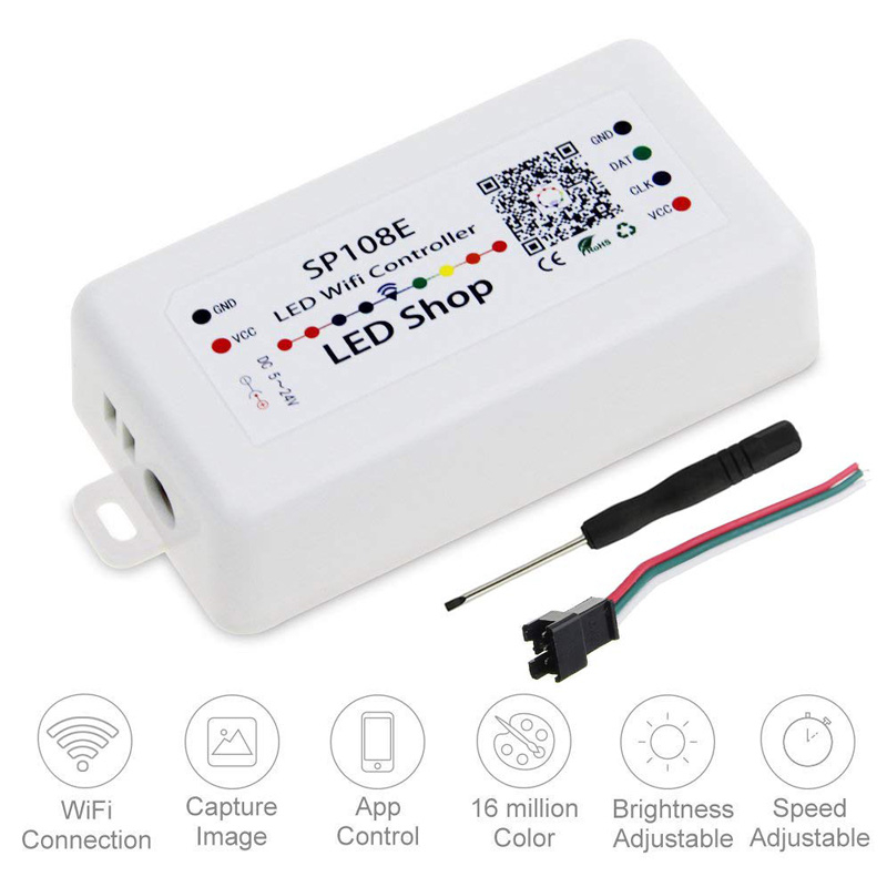 Controller LED WiFi SP108E per il colore dei sogni digitali indirizzabili Digital RGB LED LIGHT
